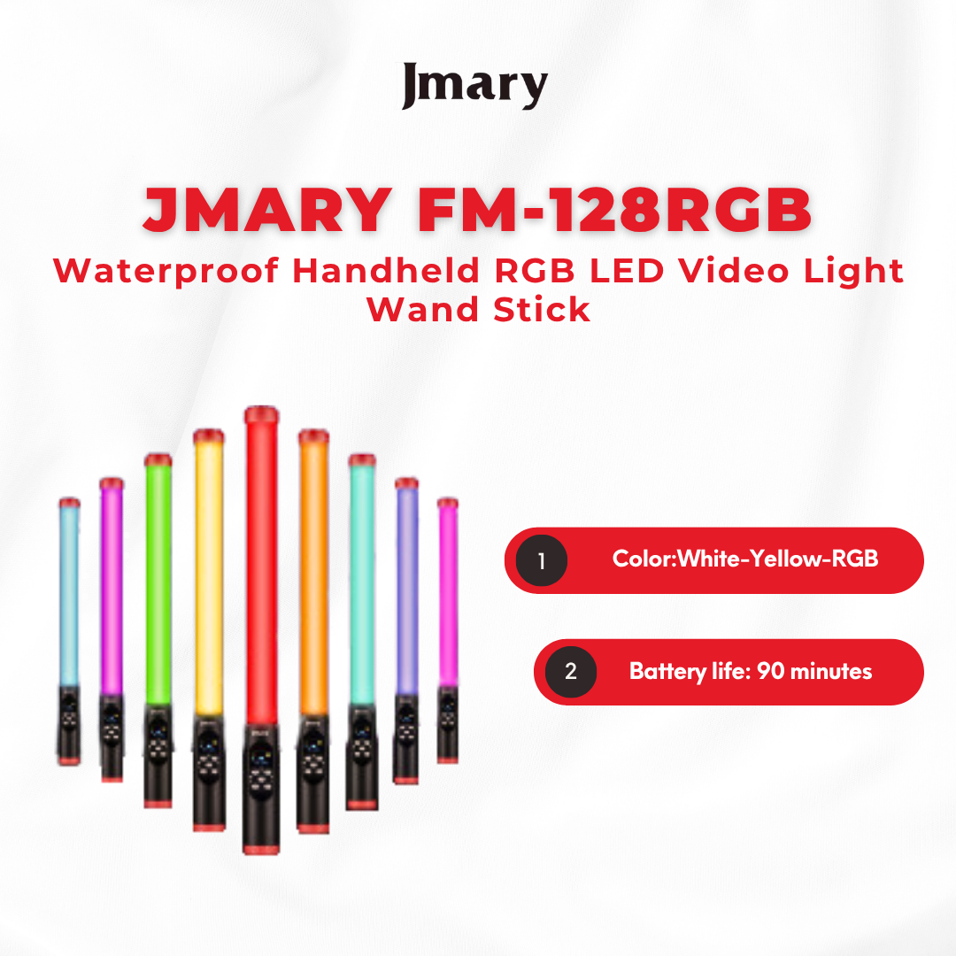 Jmary FM-128RGB Waterproof Handheld RGB LED Video