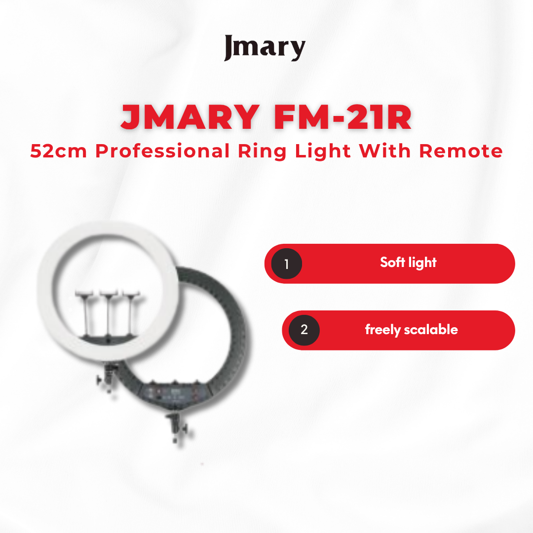 Jmary FM-21R - 52cm Professional Ring Light With Remote