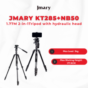 Jmary KT285+NB50 2-in-1 Tripod with Hydraulic Head