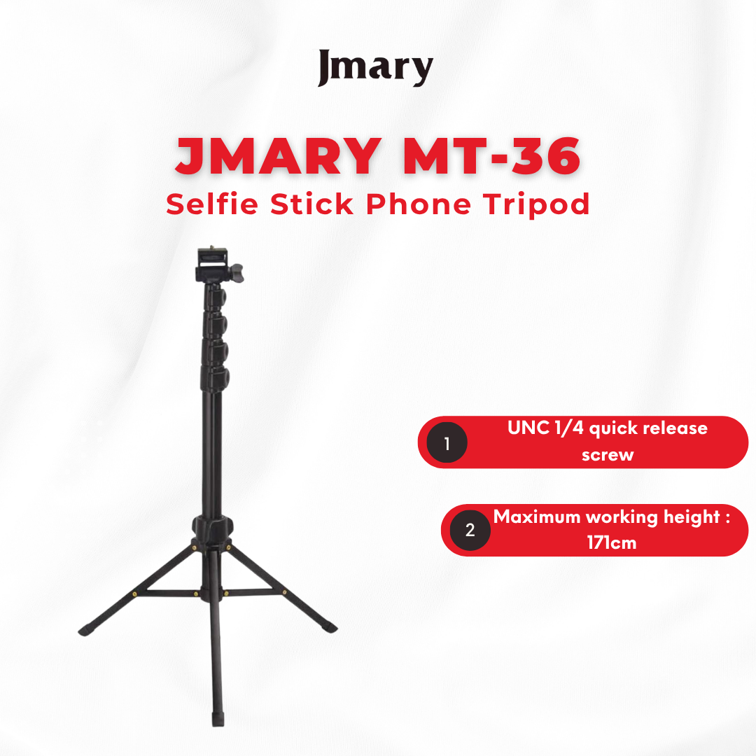 Jmary MT-36 Selfie Stick Tripod Stand