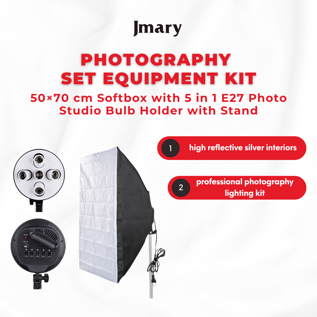 Photography Set Equipment Kit 50x70 cm Softbox
