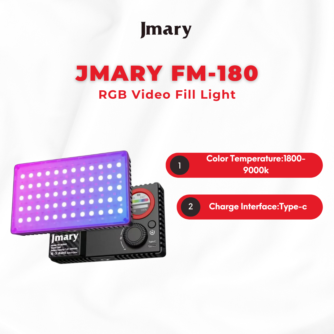 Jmary FM-180 RGB Video Fill Light