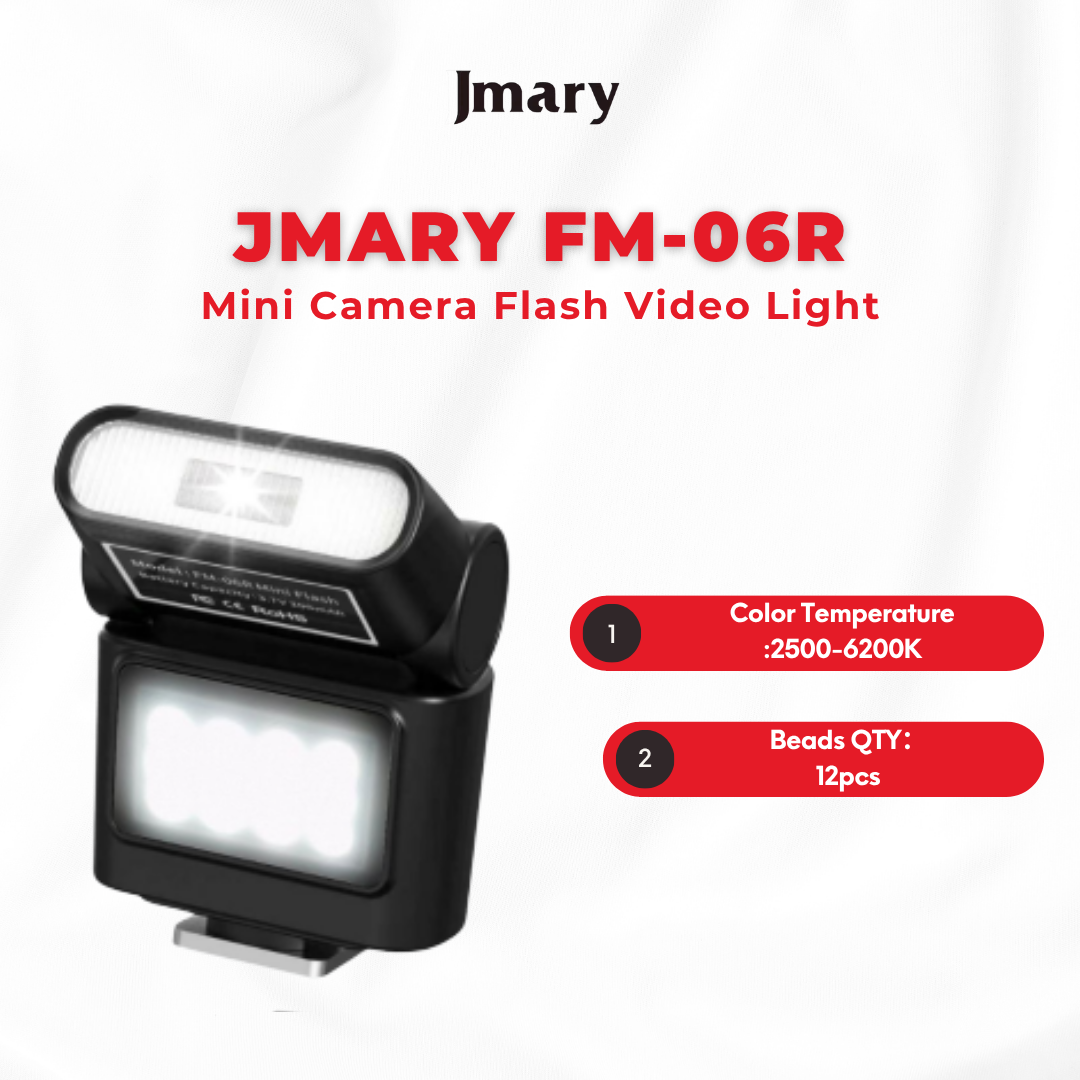 Jmary FM-06R Mini Camera Flash Video Light