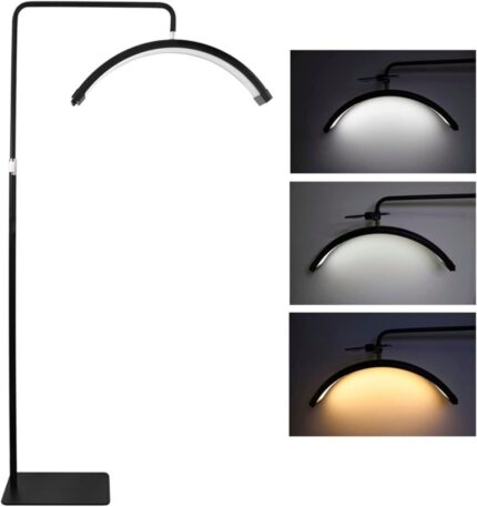 LED HD-M6X Half-Moon Shaped Fill Light 3000K-6000K Dimmable Light for SPA Tattoo Beauty Salon Eyelash Makeup and Dentist | LED Moon Light