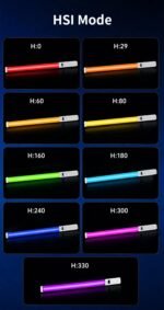 Jmary FM-118RGB Handheld LED Light Wand Stick - Full Color RGB & CCT Mode - Image 3